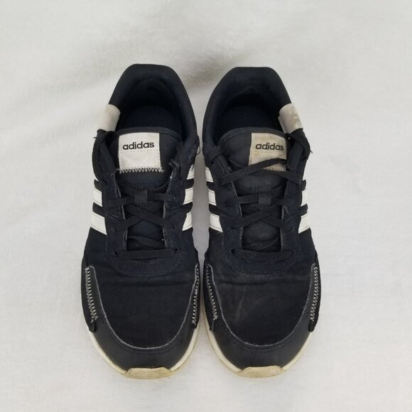 ✅Adidas Retrorun Athletic Sneakers Women's 8.5 Black 3-Stripe Running Shoes *PET - Picture 7 of 11